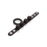 Inel Pentru Penis cu Greutati Calexotics Medium - Negru, 57g - Pentru Exercitii Kegel, un penis mai sanatos - Inel pentru scrot - Marime ajustabila