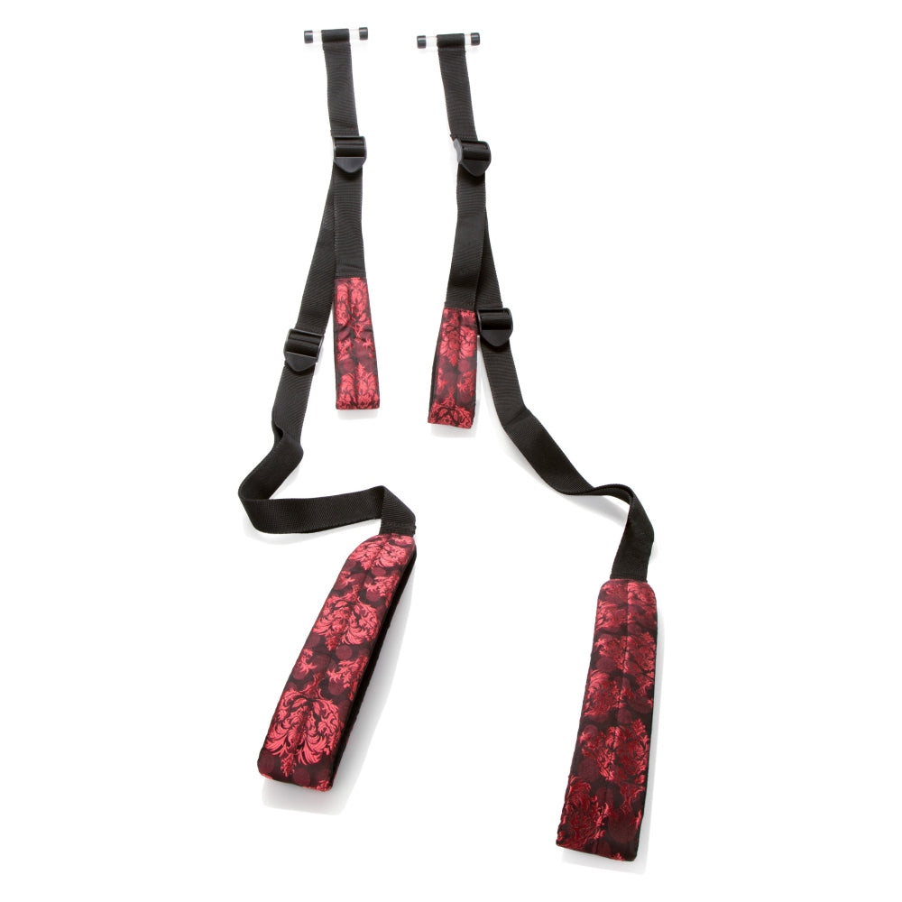 Leagan Over the Door CalExotics Scandal - ham erotic cu sistem de printere de usa, compatibil cu orice dimensiuni - design luxos cu curele reglabile si captusite