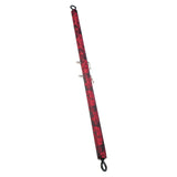 Bare de Imprastiere CalExotics Scandal 91 cm - fabricat din metal rezistent, acoperit cu material visiniu - perfect pentru jocurile BDSM in cuplu