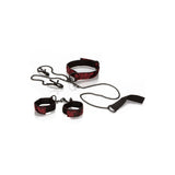 Set Bondage Scandal Submissive 3 Piese - Catuse, Cleme pentru sfacuri si zgarda cu lesa - ideal pentru nopti senzuale in cuplu