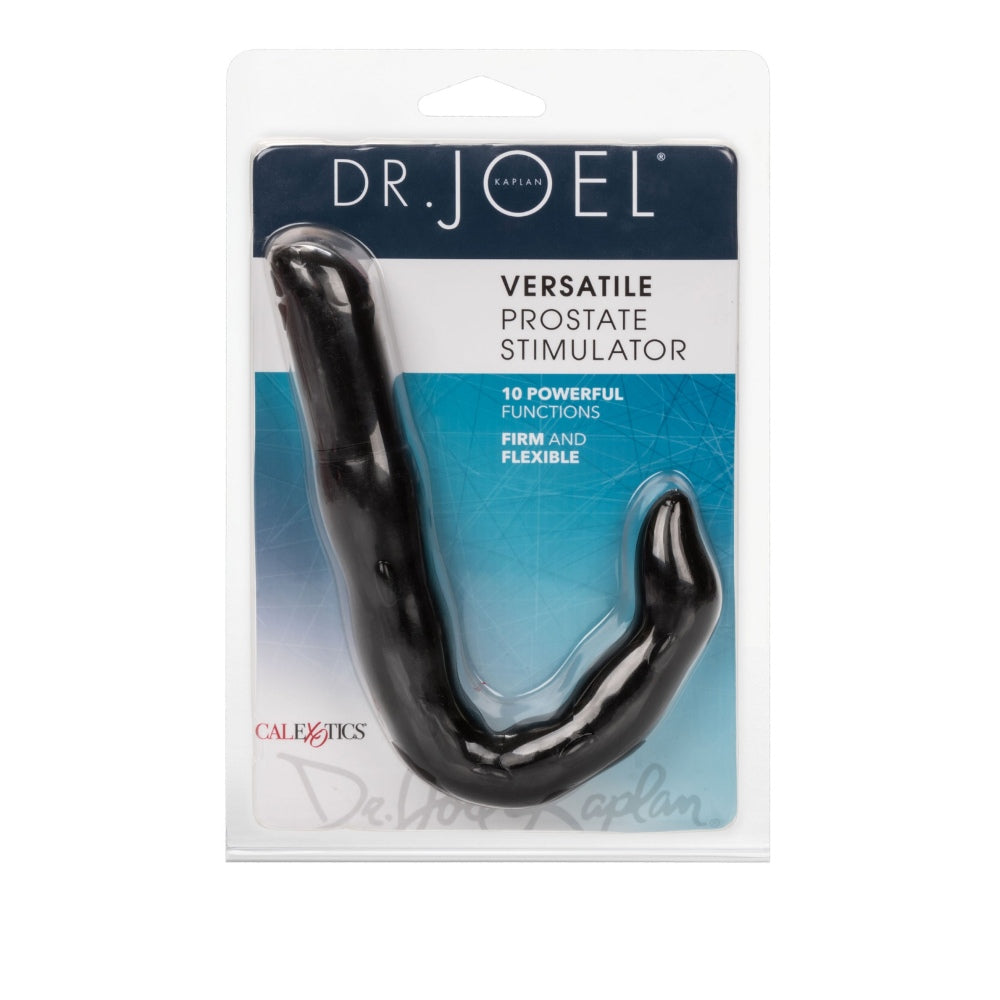 Stimulator Pentru Prostata CalExotics Dr. Joel Kaplan - 7.5 cm, Negru - 10 Functii de Vibratii - Design curbat, complet rezistent la apa - control simplu prin buton, potrivit pentru incepatori si untilizatori experimentati