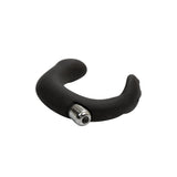 Stimulator Prostata CalExotics P-Rock - Negru, 11.5 cm - design curbat unic pentru stimularea prostatei si a testiculelor - Bullet vibrator detasabil - Silicon, rezistent la apa