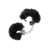 Catuse Pufoase CalExotics Ultra Fluffy Furry Cuffs, cu 2 seturi de chei, pentru adulti, roluri de politist si BDSM - Negru