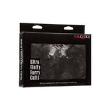 Catuse Pufoase CalExotics Ultra Fluffy Furry Cuffs, cu 2 seturi de chei, pentru adulti, roluri de politist si BDSM - Negru