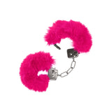 Catuse Pufoase CalExotics Ultra Fluffy Furry Cuffs, cu 2 seturi de chei, pentru adulti, roluri de politist si BDSM - Roz