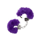 Catuse Pufoase CalExotics Ultra Fluffy Furry Cuffs, cu 2 seturi de chei, pentru adulti, roluri de politist si BDSM - Mov