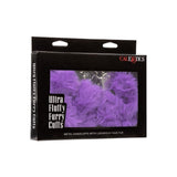 Catuse Pufoase CalExotics Ultra Fluffy Furry Cuffs, cu 2 seturi de chei, pentru adulti, roluri de politist si BDSM - Mov