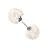Catuse Pufoase CalExotics Ultra Fluffy Furry Cuffs, cu 2 seturi de chei, pentru adulti, roluri de politist si BDSM - Alb