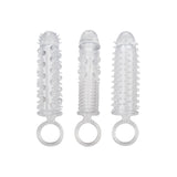Set 3 Mansoane de Extensie Texturate CalExotics - Crestere Girth si Lungime, Stimulare Intensa
