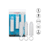 Set 3 Mansoane de Extensie Texturate CalExotics - Crestere Girth si Lungime, Stimulare Intensa