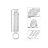 Set 3 Mansoane de Extensie Texturate CalExotics - Crestere Girth si Lungime, Stimulare Intensa