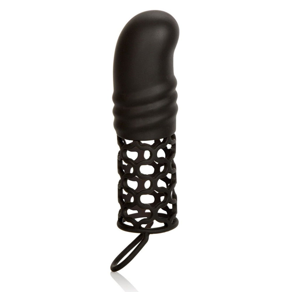 Extensie Penis din Silicon CalExotics - Adauga 5 cm Lungime, Stimulare si Suport Erectie, Negru