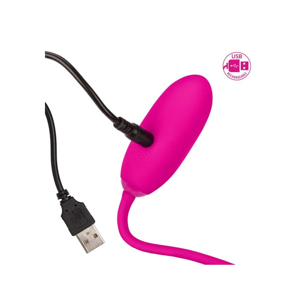 Bila Kegel Reincarcabila CalExotics Starter - 12 Functii Vibratie, Silicon Premium, Exercitii Muschi Pelvici, Roz