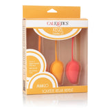 Set Antrenament Kegel CalExotics Mango - 3 Greutati pentru Intarirea Muschilor Pelvici si Placere Intima