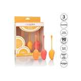 Set Antrenament Kegel CalExotics Mango - 3 Greutati pentru Intarirea Muschilor Pelvici si Placere Intima