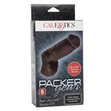 Prelungitor penis CalExotics Packer Gear Negru 12.75 cm din silicon ultra-moale pentru stand to pee