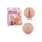 Papusa gonflabila CalExotics Sure Thing Love Doll in marime naturala cu 3 orificii placere vagin anus gura