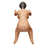 Papusa gonflabila CalExotics Back Door Babe in marime naturala cu 3 orificii placere vagin anus gura