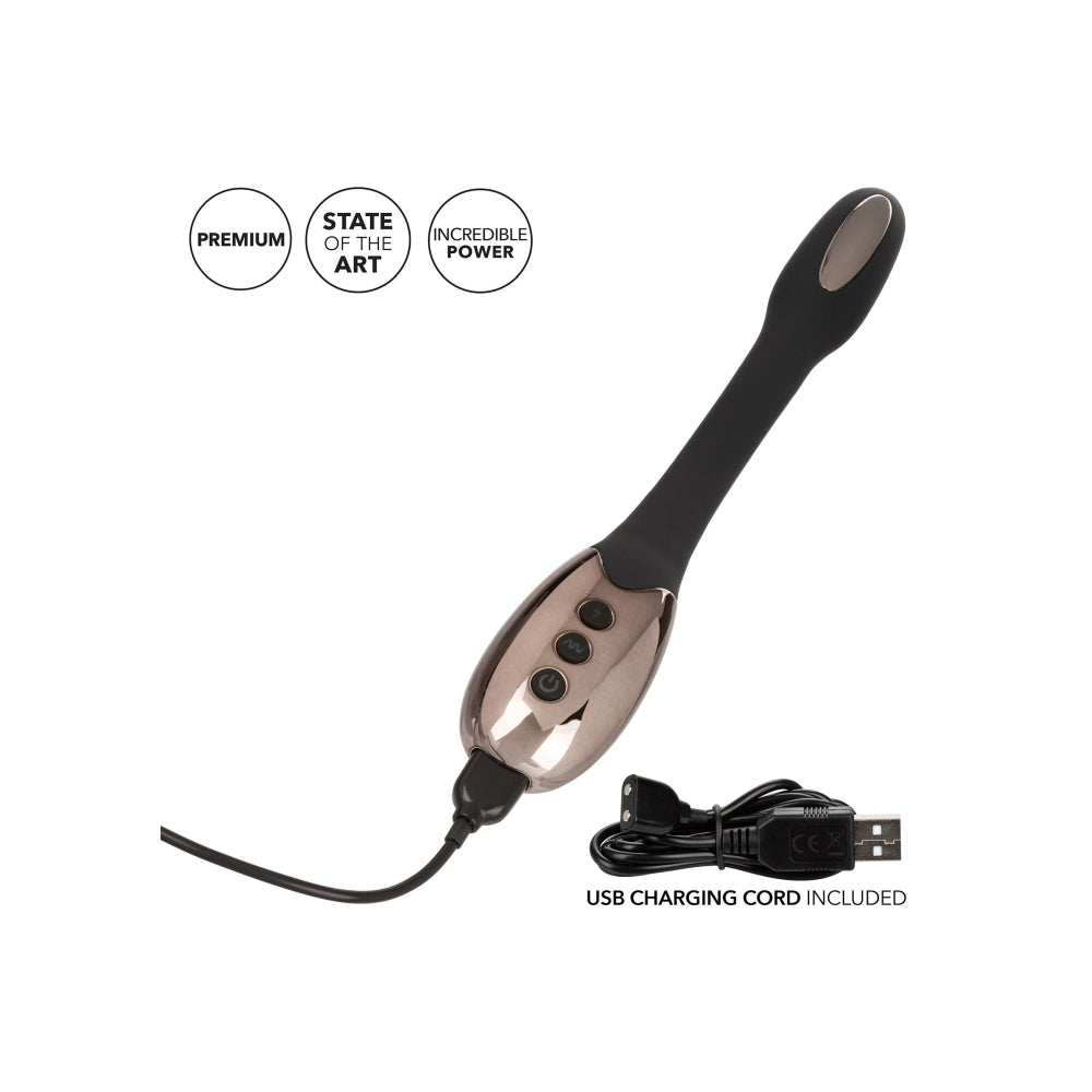 Bagheta Flexibila CalExotics Volt Electro Spark - 5 Functii de Electro-Stimulare, 7 Functii de Vibratii - Design Flexibil - Pad-uri de E-Stim