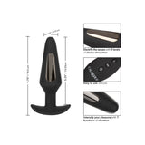 Dop Anal cu Vibratii Volt Electro Flare Butt Plug, Negru, 7 Moduri Viteza, 5 Moduri Vibratii, 14.5 cm