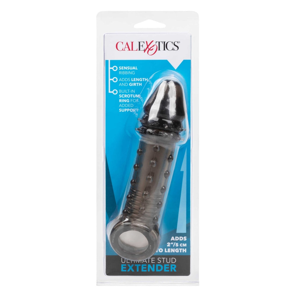 Prelungitor penis CalExotics Ultimate Stud Extender 16 cm cu grosime si lungime extra pentru stimulare intensa