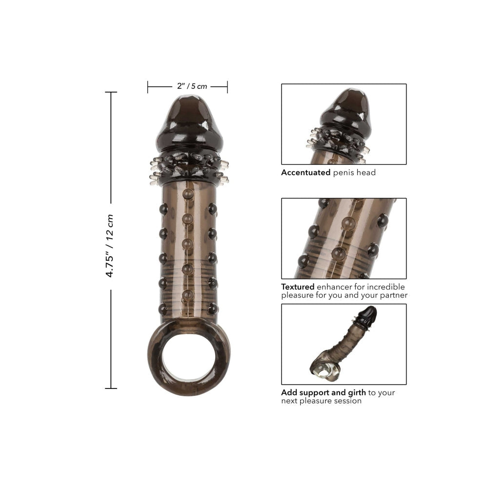 Prelungitor penis CalExotics Ultimate Stud Extender 16 cm cu grosime si lungime extra pentru stimulare intensa