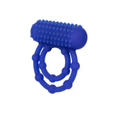 Inel Pentru Penis cu Vibratii CalExotics 10 Beads Maximus - Albastru, silicon sigur pentru corp - 10 bile de placere si suport pentru o erectie puternica - 12 Moduri Vibratii pentru stimulare clitoris - Ideal pentru cupluri