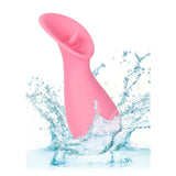 Vibrator Mini CalExotics Slay #TickleMe - Roz, 10 cm - teaser cu limba vibranta, 10 Functii - rezistent la apa, reincarcabil - dimensiuni discrete, ideal pentru calatorii