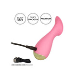 Vibrator Mini CalExotics Slay #TickleMe - Roz, 10 cm - teaser cu limba vibranta, 10 Functii - rezistent la apa, reincarcabil - dimensiuni discrete, ideal pentru calatorii