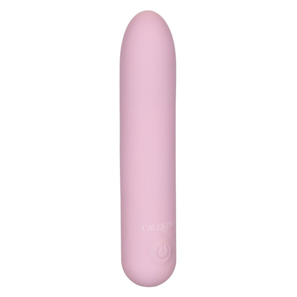 Mini vibrator Slay #CharmMe CalExotics din silicon cu 10 functii vibratii intense, reincarcabil si rezistent la apa, roz