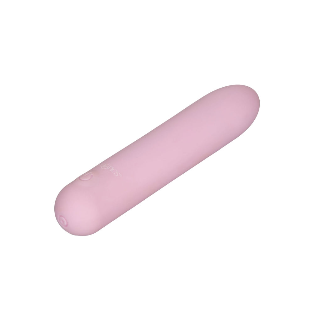 Mini vibrator Slay #CharmMe CalExotics din silicon cu 10 functii vibratii intense, reincarcabil si rezistent la apa, roz