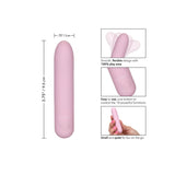 Mini vibrator Slay #CharmMe CalExotics din silicon cu 10 functii vibratii intense, reincarcabil si rezistent la apa, roz