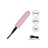 Mini vibrator Slay #CharmMe CalExotics din silicon cu 10 functii vibratii intense, reincarcabil si rezistent la apa, roz