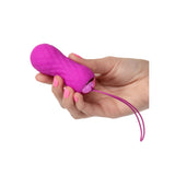 Vibrator Masator din silicon CalExotics Slay SpinMe cu rotatie, control de la distanta si 10 functii vibratie, roz