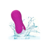 Vibrator Masator din silicon CalExotics Slay SpinMe cu rotatie, control de la distanta si 10 functii vibratie, roz
