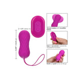 Vibrator Masator din silicon CalExotics Slay SpinMe cu rotatie, control de la distanta si 10 functii vibratie, roz