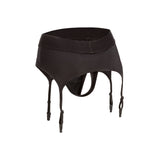 Strap-on Tanga CalExotics cu Jartiere S/M - Centura extra-lata si design ajustabil - usor de curatat, lavabil la masina de spalat - compatibil cu diverse dildo-uri