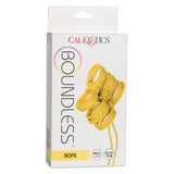 Sfoara Bondage CalExotics Boundless Galben 10 m - material sigur pentru piele, durabil si confortabil - ideal pentru jocuri BDSM in cuplu care exploreaza arta imobilizarii - design versatil si multifunctional
