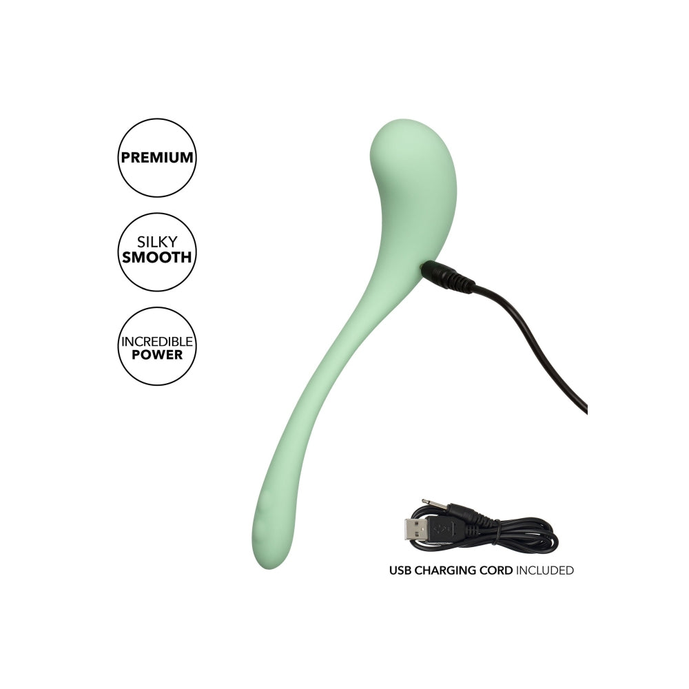 Vibrator Wand Elle Silicon, Vernil, 10 Moduri Vibratii, 18.5 cm