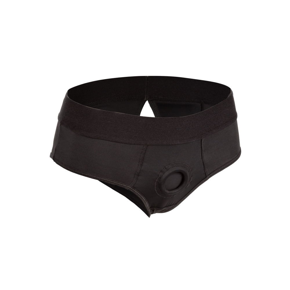 Boxeri Strap-on CalExotics Backless XXL/3XL - ham tip boxeri deschis la spate, conceput pentru confort - Inel O intarit, compatibil cu diverse dildo-uri - Usor de intretinut, lavabil la masina