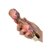 Vibrator Wand CalExotics Naughty Bits - 19 cm, Multicolor - 10 Functii Vibratii, cap flexibil si motor puternic - rezistent la apa, fabricat din silicon de inalta calitate