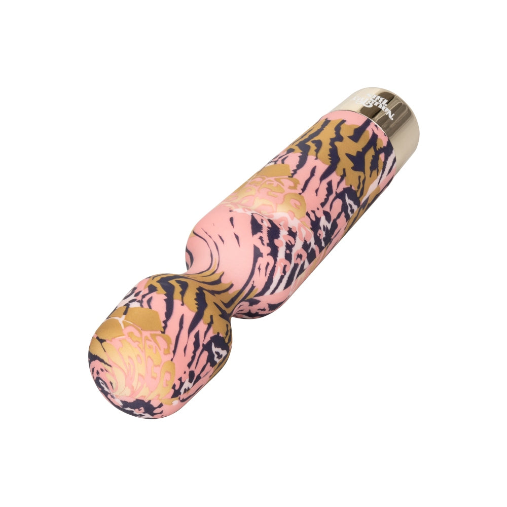 Vibrator Wand CalExotics Naughty Bits - 19 cm, Multicolor - 10 Functii Vibratii, cap flexibil si motor puternic - rezistent la apa, fabricat din silicon de inalta calitate