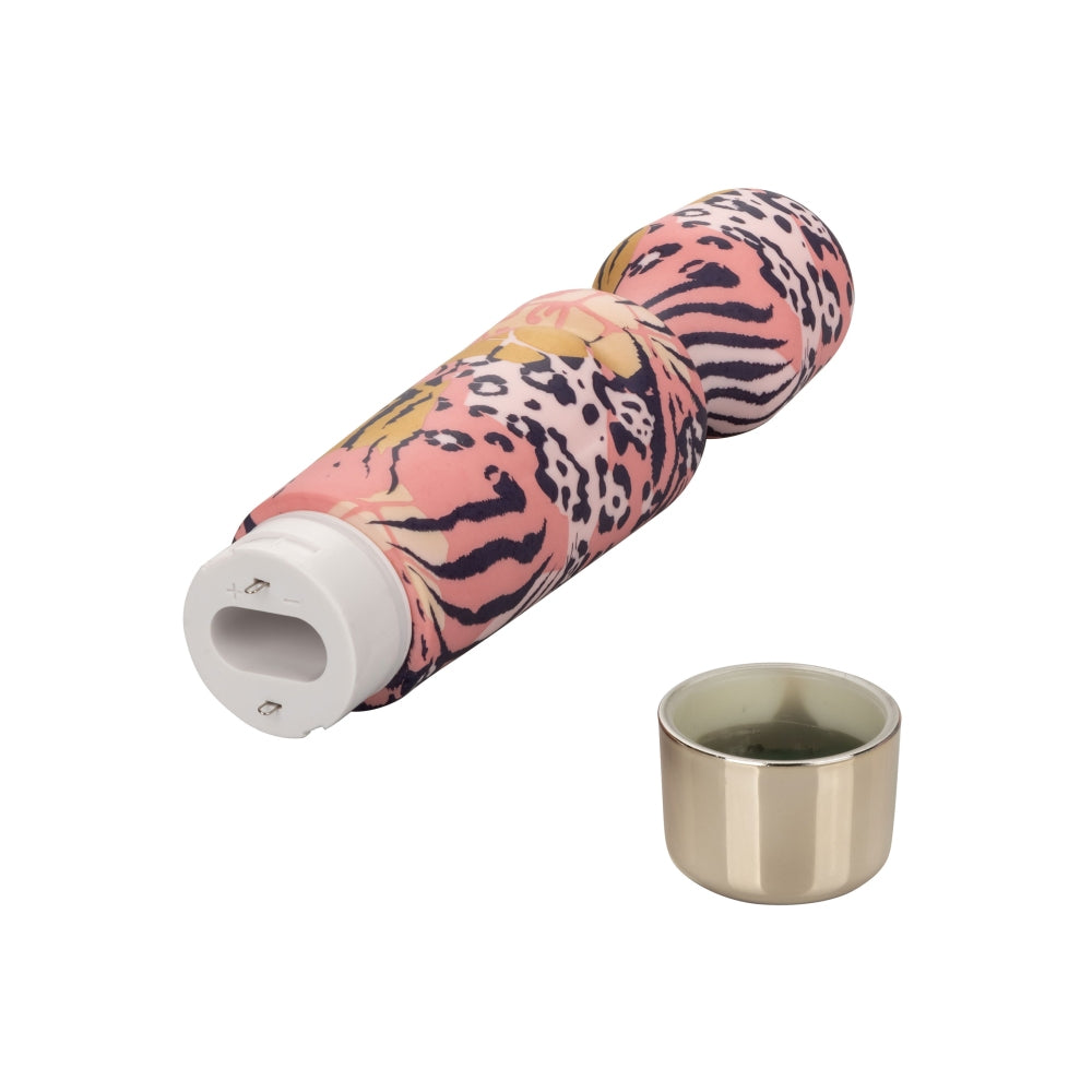 Vibrator Wand CalExotics Naughty Bits - 19 cm, Multicolor - 10 Functii Vibratii, cap flexibil si motor puternic - rezistent la apa, fabricat din silicon de inalta calitate