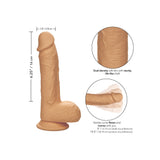 Dildo Realistic Calexotics Dual Density Stud - Culoarea Pielii, 21.5 cm - silicon durabil, impermeabil si usor de curatat - baza cu ventuza puternica cumpatibila cu ham strap-on