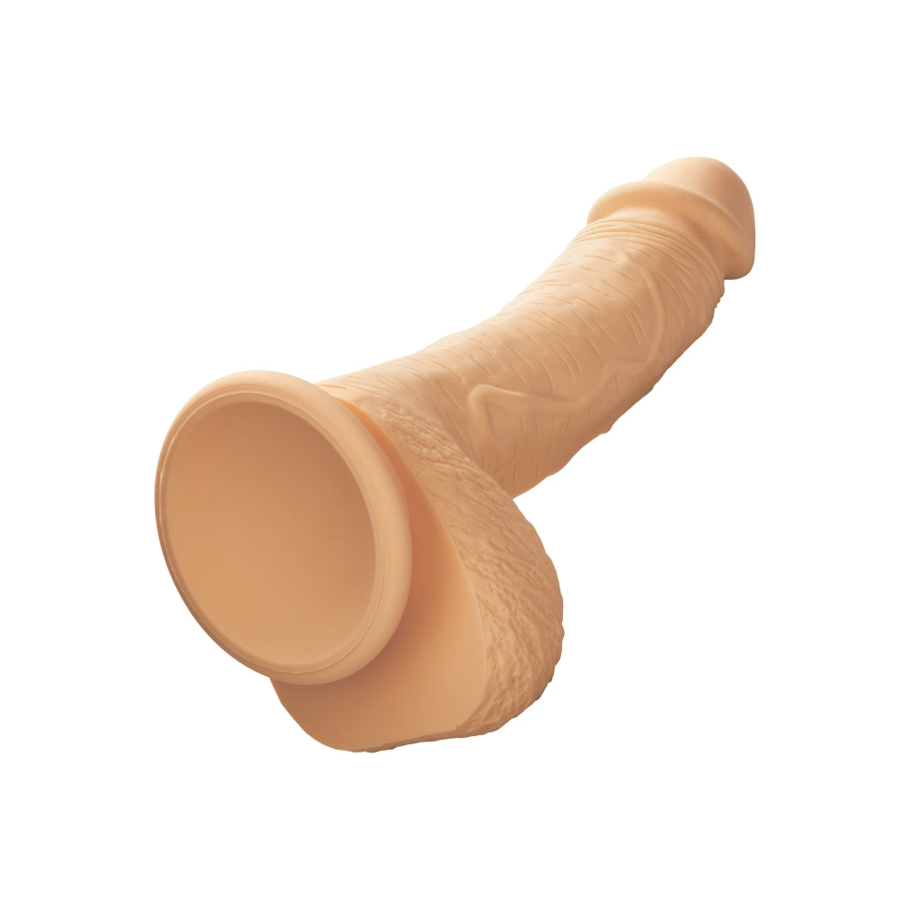 Dildo Realistic Calexotics Dual Density Stud - Culoarea Pielii, 21.5 cm - silicon durabil, impermeabil si usor de curatat - baza cu ventuza puternica cumpatibila cu ham strap-on