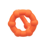 Inel pentru penis cu suport scrotal CalExotics Alpha Liquid Silicone All Star din silicon lichid elastic