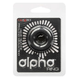 Inel Erectie Silicon Lichid Rezistent la Apa CalExotics Alpha Prolong Medium, Negru