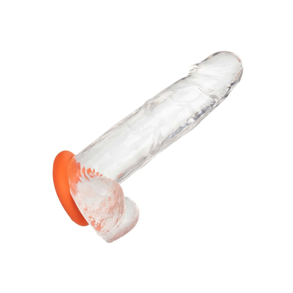 Inel pentru penis CalExotics Alpha Liquid Silicone Prolong Large din silicon lichid pentru erectie prelungita