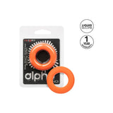 Inel pentru penis CalExotics Alpha Liquid Silicone Prolong Large din silicon lichid pentru erectie prelungita