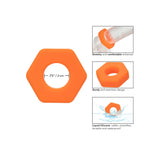 Inel pentru penis CalExotics Alpha Liquid Silicone Prolong Sexagon din silicon lichid pentru erectie de lunga durata